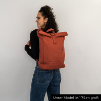 Rolltop Rucksack Robin Medium Rot
