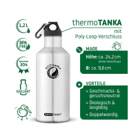 Thermo Trinkflasche 1,2 l doppelwandig