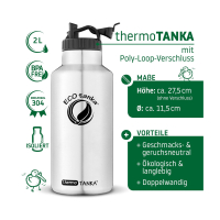 Thermo Trinkflasche 2,0 l doppelwandig