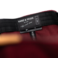 Casual Business Snapback Cap - Weinrot Cord (XL)