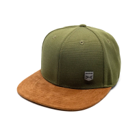 Casual Business Snapback Cap - Khaki Canvas (XL)