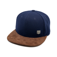 Casual Business Snapback Cap - Dunkelblau Filz (XL)