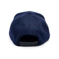 Casual Business Snapback Cap - Dunkelblau Filz (XL)
