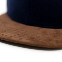 Casual Business Snapback Cap - Dunkelblau Filz (XL)