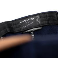 Casual Business Snapback Cap - Dunkelblau Filz (XL)