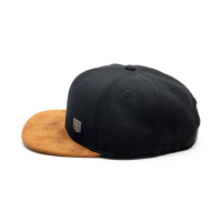 Casual Business Snapback Cap - Schwarz Canvas (XL)
