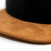 Casual Business Snapback Cap - Schwarz Canvas (XL)