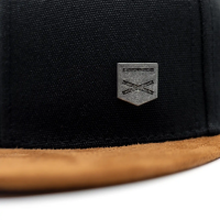 Casual Business Snapback Cap - Schwarz Canvas (XL)
