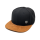 Casual Business Snapback Cap - Schwarz Canvas (XL)