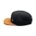 Casual Business Snapback Cap - Schwarz Canvas (XL)