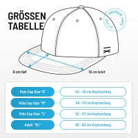 Frechdachs Snapback Cap - Schwarz Canvas (M, L & XL)