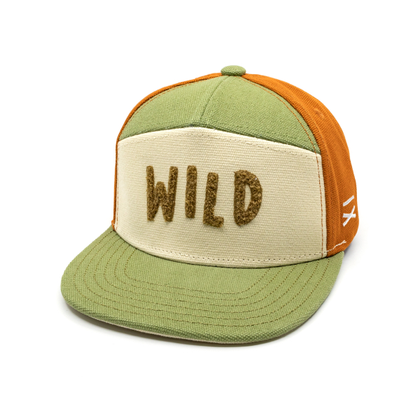 Wild Snapback Cap - Retro Braun Canvas (M)