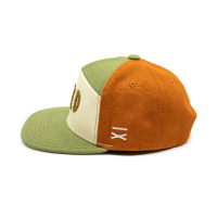 Wild Snapback Cap - Retro Braun Canvas (M)