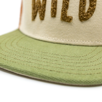 Wild Snapback Cap - Retro Braun Canvas